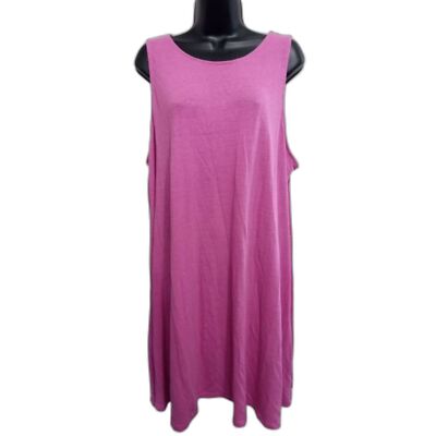 Old Navy Dress XXL Pink Sleeveless Midi Length Shirt Dress Casual Beach  Travel | eBay
