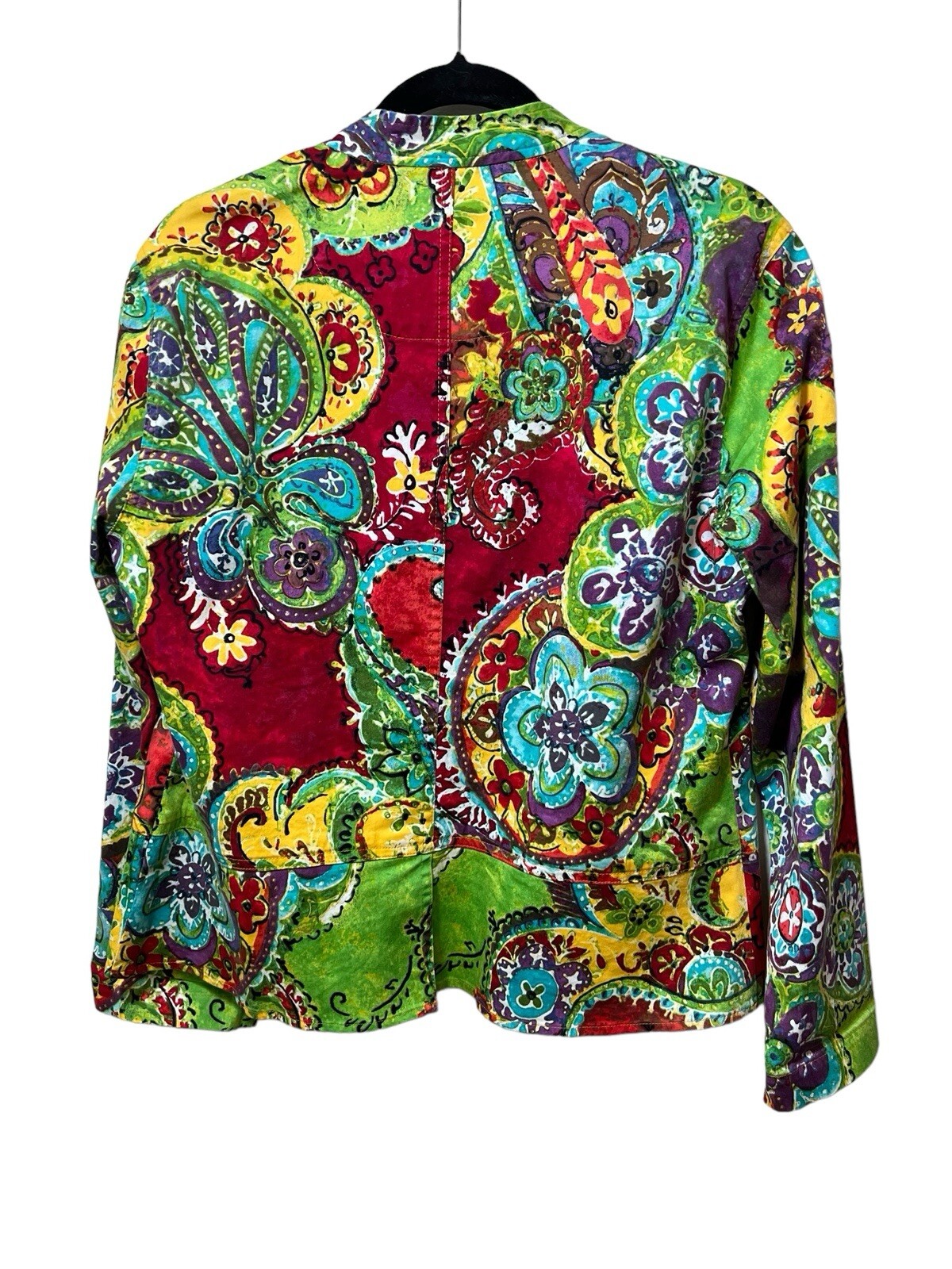 Chico’s Button Front Jacket With Mandarin Collar … - image 5