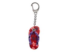 Flip-flop Keychain Miniblings Keyring Sandal Rubber Red