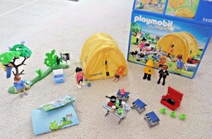 playmobil family camping trip