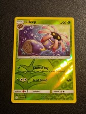 REVERSE HOLO Pokemon Sun & Moon Cosmic Eclipse TCG Card Lileep 10/236