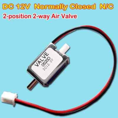 Normally Closed Solenoid Valve DC 12V Electronic Control 2-Way Exhaust Air Valve