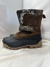 Ozark Trail Kids Camo Leather Ski Hunting Snow Boots Removable Liner Size 5
