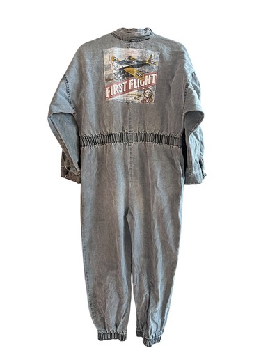 Vintage 80s Air Force Buster Brown Gray Pilot First Flight Jumpsuit Size 6/7 - Picture 2 of 17