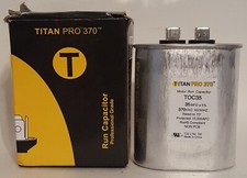TitanPro TOC35 HVAC Oval Motor Run Capacitor. 35 MFD/UF 370 Volts NOB
