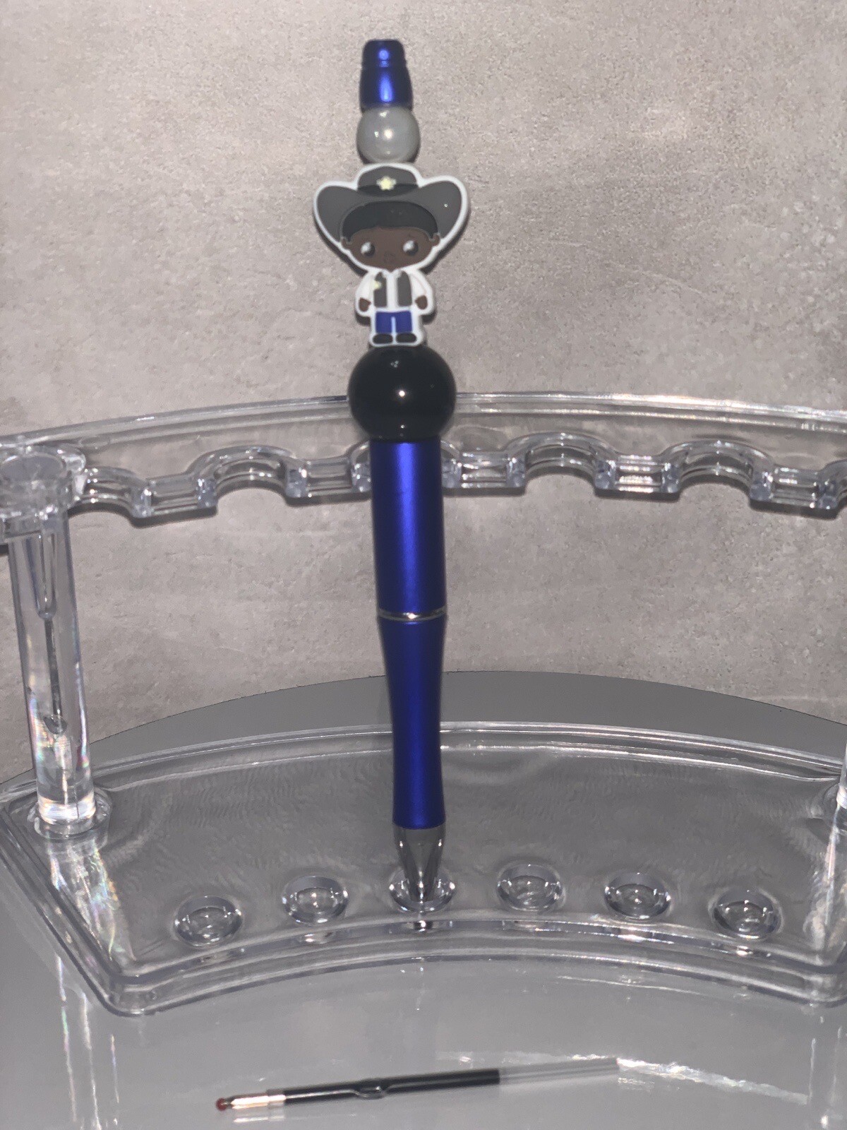 Beaded Pens custom unique gifts writing pens stationary art and crafts bead work-image