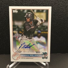 2022 TOPPS PRO DEBUT FEDERICO POLANCO AUTO NEW YORK METS