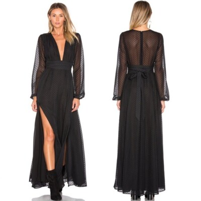 princess polly baby blue dress Black Maxi Lace Sheer Dresses