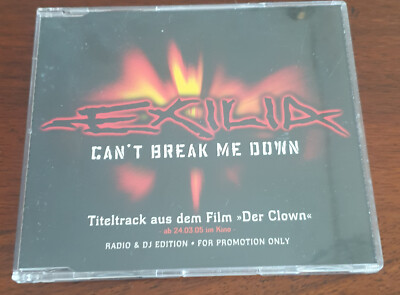 Exilia - Can't Break Me Down CD Single 2005