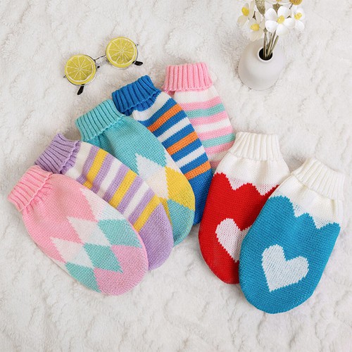 Pet Coat Puppy Cat Small Dog Clothes Warm Chihuahua Sweater Vest Cartoon Winter