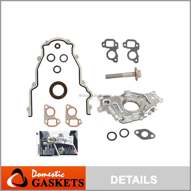 Oil Pump Change Kit RTV Timing Gaskets Balancer Bolt for GM LS 5.3 6.0