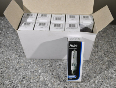 HALCO Q50CL/MC 130V (Box of 10), 50w Prism Q50 Clear Lamp Bulb NOS