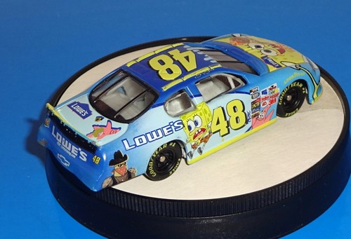Team Caliber 1 Loose NASCAR Race Car #48 Jimmie Johnson Sponge Bob Square Pants - Picture 2 of 3