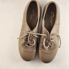 Capezio Bloch Tap Dance Shoes Women s 7M Tan Leather Lace Up Oxford