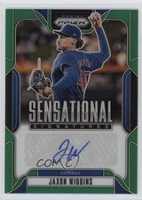 2025 Panini Prizm Sensational Signatures Green Jaxon Wiggins #SS-JW Auto 0yr5