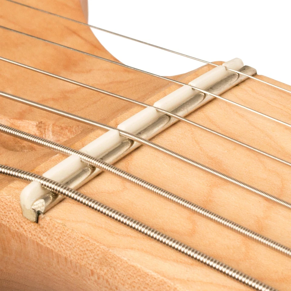 Tuerca de repuesto ranurada ZS-7F para guitarras (común en guardabarros) Foto 4 de 4