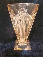 Vintage Indiana Glass Pink Pyramid Pattern Tu...