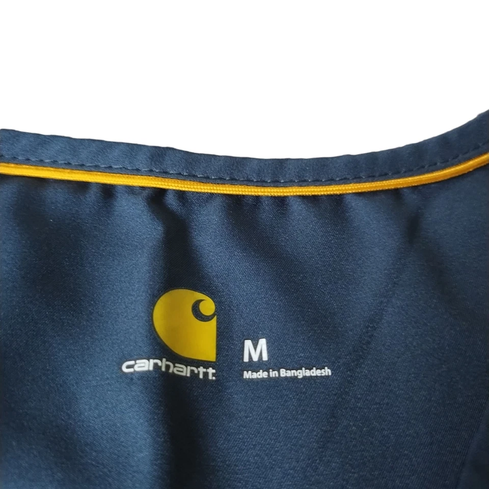 Рубашка рабочая современная вентилируемая Carhartt Force мужская M скраб-топ темно-синяя C15106 - Изображение 3 из 4