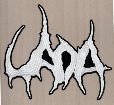 Uada - Weisses Logo Rückenaufnäher
