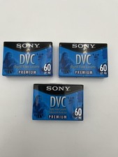 NEW SEALED LOT of 3 Sony DVM60PRL Mini DV Digital Video Cassette Tapes 60/90