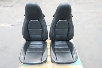 Porsche 911 996 Sitze vollelektrisch Sport Sitze Glattleder Leder schwarz Rec...