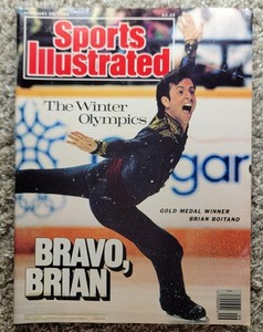 Sports Illustrated  Feb 29 1988 Winter Olympics Brian Boitano Cover NO LABEL 