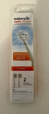 Waterpik Sonic-Fusion Flossing Brush Heads White 2 Pk SF-01, 02 03 04 New
