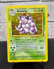 Pokemon Nidoking 11/102 Holo Rare Base Set Unlimited Pokemon LP on eBay