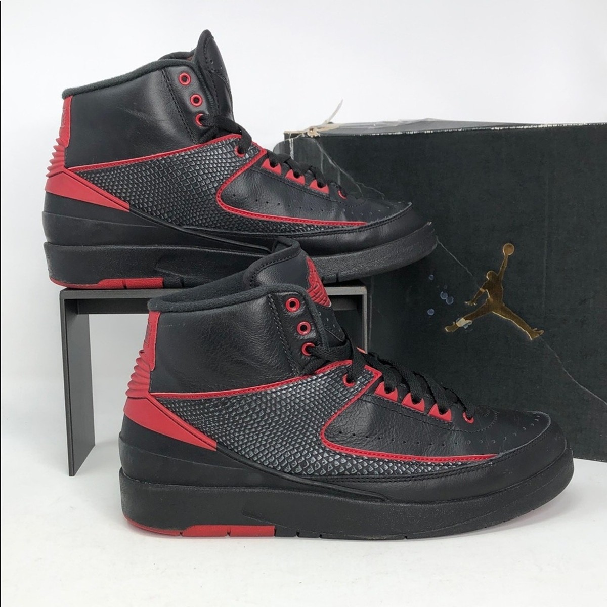 Nike Air Jordan 2 Retro Alternate 87 Bred 834274-001 Men's Shoes