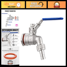 Paratia senza saldatura valvola a sfera in acciaio inox NPT da 1/2" per bollitore/mash home brew