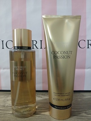 Victoria s Secret COCONUT PASSION Fragrance Mist and Lotion New Set 8 fl oz