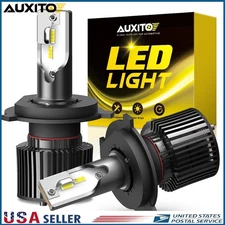 AUXITO 20000LM H4 9003 LED Headlight Bulbs Kit WHITE Bright High Low Beam Combo