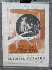 1987 'Volunteers' by Brian Friel poster - Olympia Theatre, Dublin/Cork