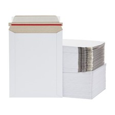 11" x 13.5" White Rigid Photo Document Mailers Cardboard Envelopes 2500 Pcs