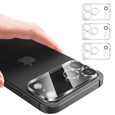 Hlija 3PCS Rear Back Camera Lens Protector Tempered Glass for iPhone 17 Pro