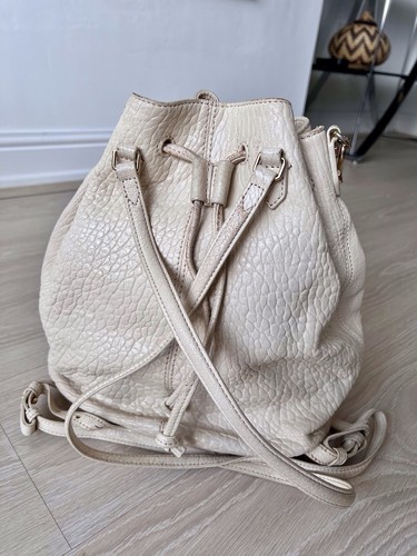 Elizabeth and James Cream with Gold Hardware Aged Leather Backpack - Picture 8 of 13