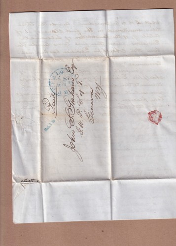 Lettre 1848 Buffalo NY Sons of Temperance - Edmund Vedder à John Graham, Genève - Photo 4/6