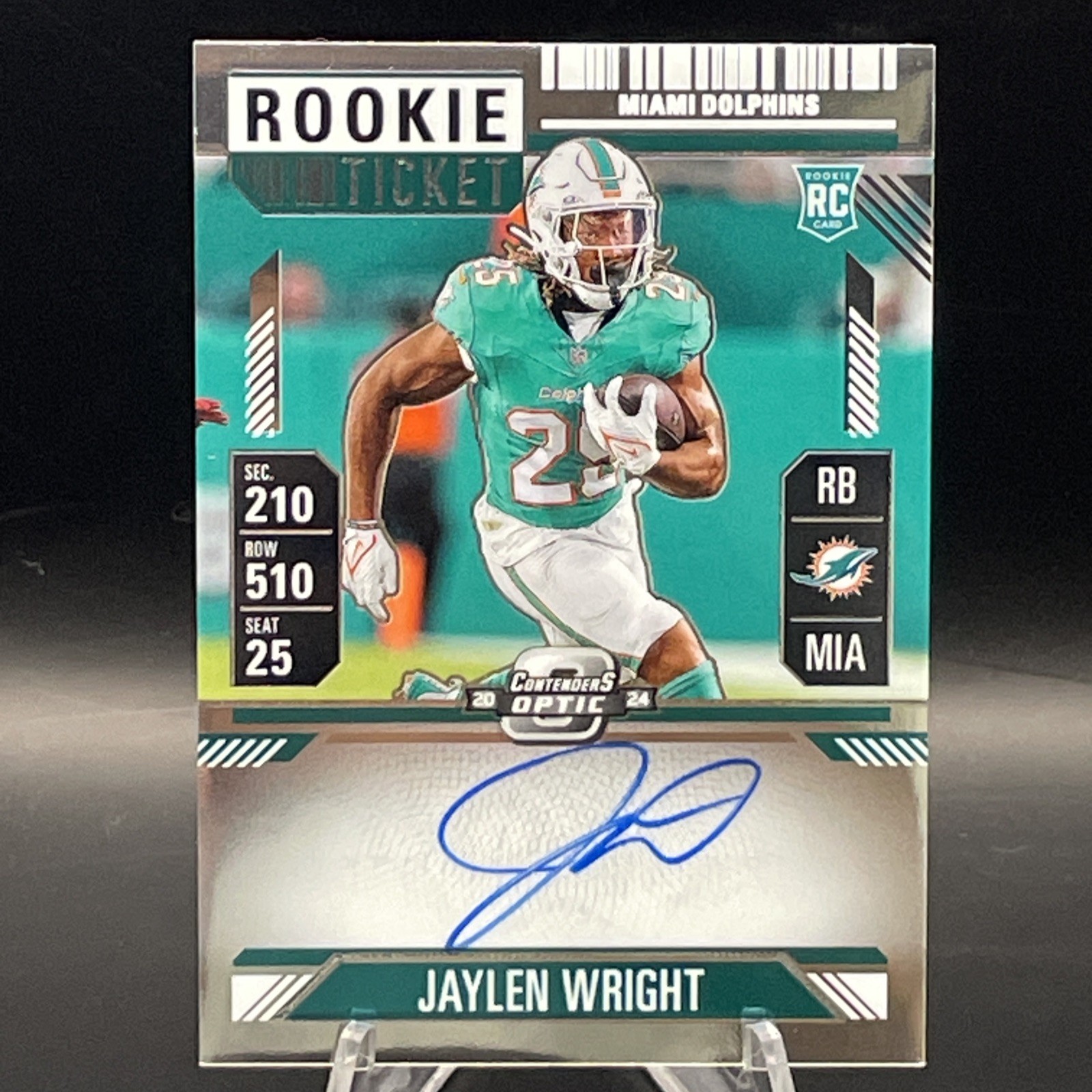 Jaylen Wright Panini Contenders Optic #132 Autograph
