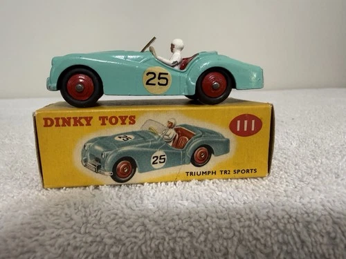 Vintage original Dinky # 111 Triumph TR2 Sports new In original box