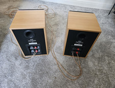 Gale Gold Monitor Bookshelf Speakers Pair 2.0 Wired Wood Brown/Black