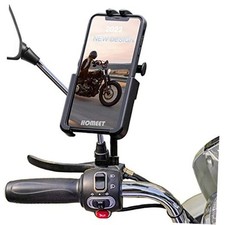 Motorcycle Phone Mount, Aluminum Alloy Scooter Cellphone Holder Aluminium Alloy