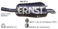 Ernst EndschalldäMpfer NachschalldäMpfer 054270 FüR Opel Astra GTC A04 Caravan