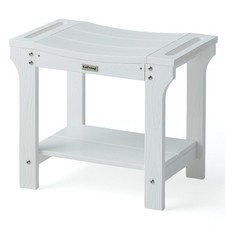 20.5'' Waterproof Shower Stool for Inside Shower, Bathroom Bench for Shaving ...