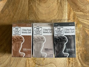 FolkArt Velvet Crush Flocking Kit-lot Of Three Neutrals Brown, Ivory, Black New