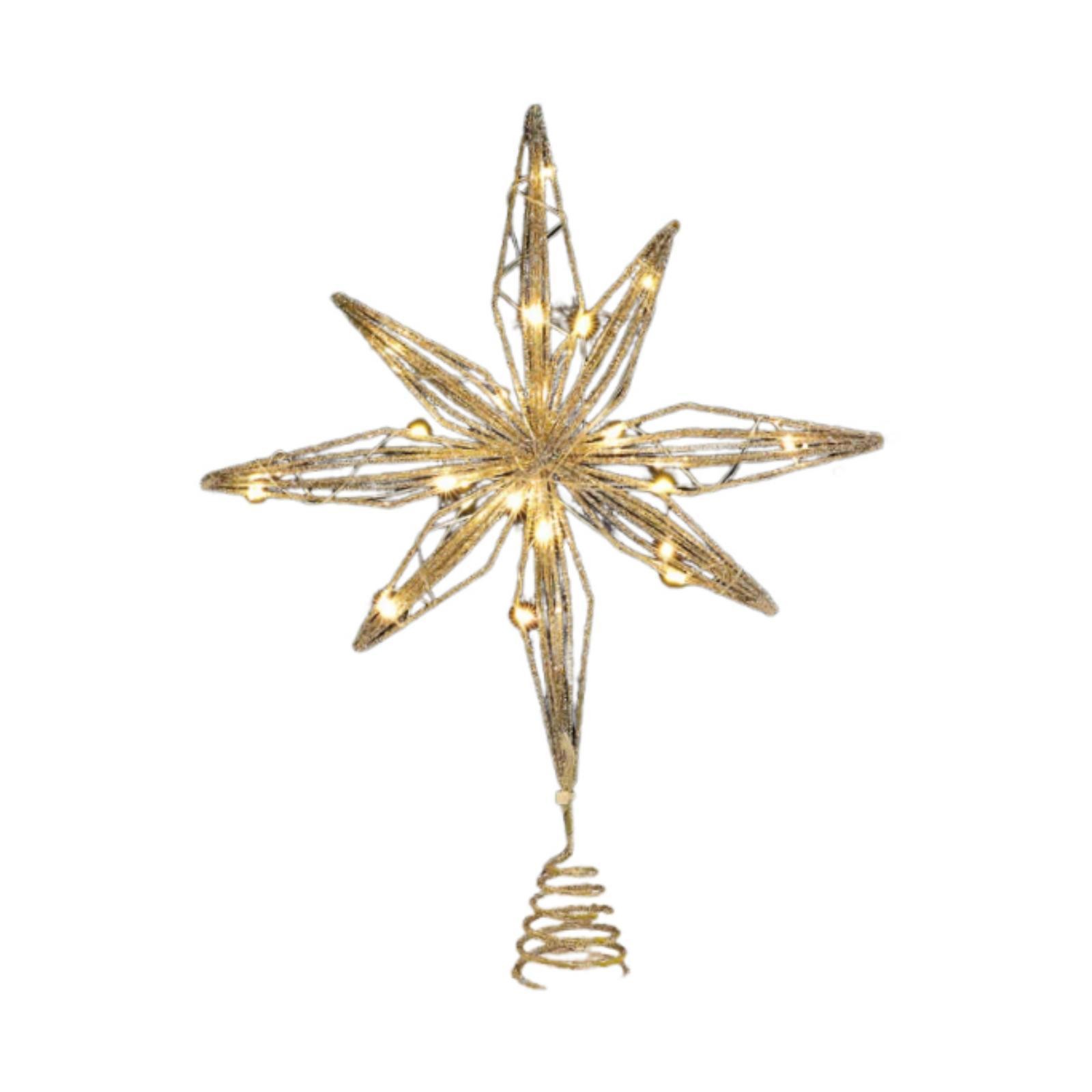 Christmas Tree Topper with Light Festival Layout Classic Sturdy Christmas Tree