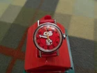 Vtg Timex Snoopy Watch & Case Works Great  1958 United Feature Syndicate Schultz