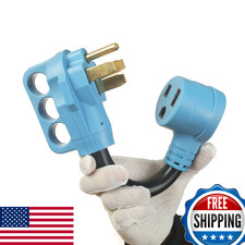 RV Plug 50 Amp to Welder Power Adapter,NEMA 14-50P to 6-50R 4 Prong Plug to 3 Pr