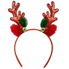 Reindeer Antlers Headband, Sequined Christmas Headbands Deer Antler Head Wear
