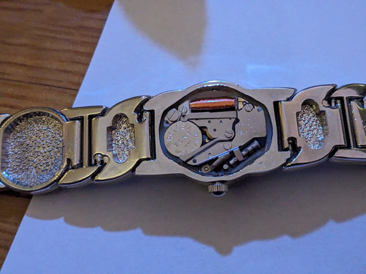 Vintage Silver Lee Sands Watch with Jasper Gemstone Band and Mother of Pearl Dia STUNNING! LEE SAND MOTHER OF PEARL FACE SILVER BRACELET  main image 3