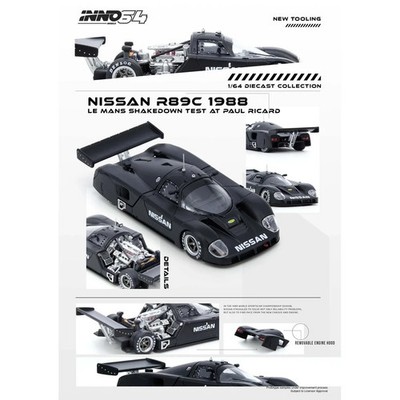 INNO64 1:64 Nissan R89C Le Mans Shakedown Test At Paul Ricard 1988